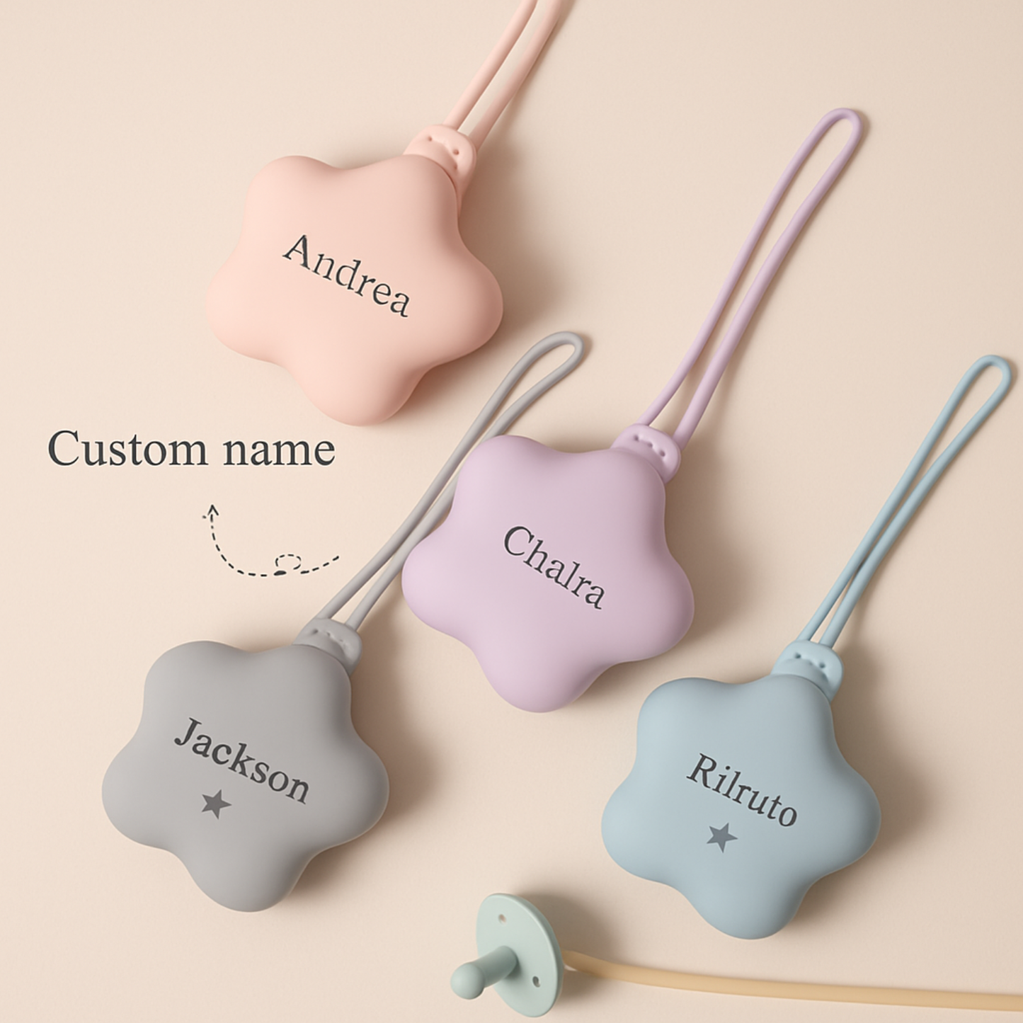 Plushaby Pacifier clip